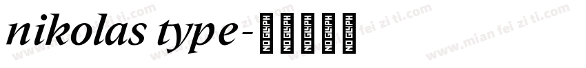 nikolas type字体转换